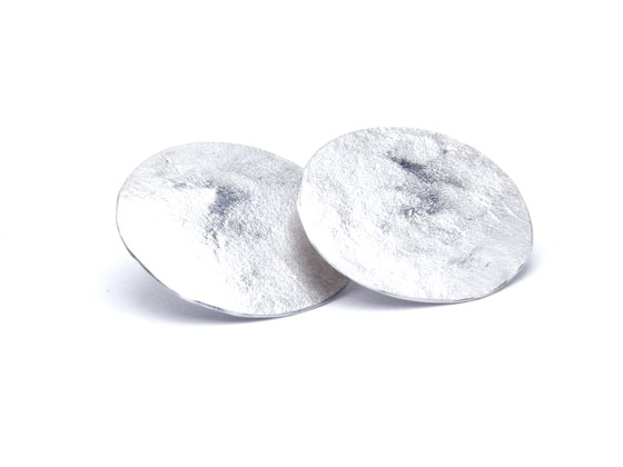 Silver Discs Earrings (Large), Collection Orígenes