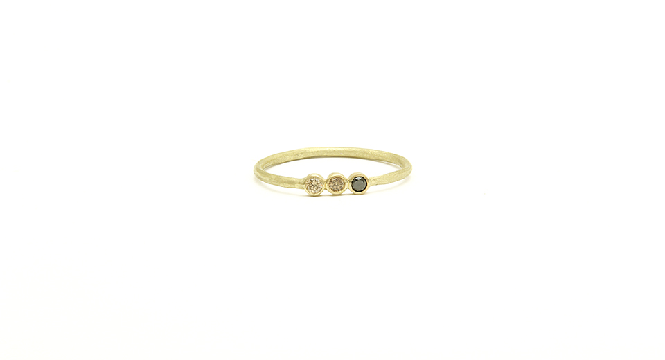 Coloured Diamond Sequence Ring